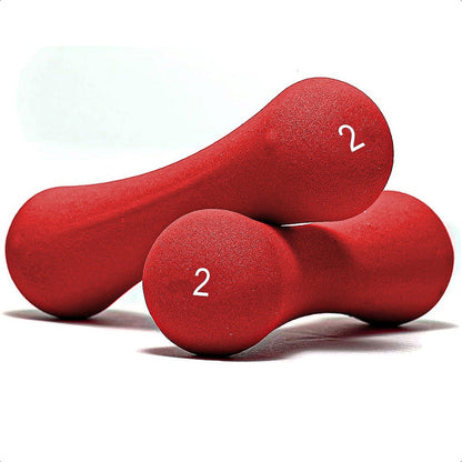 Mancuernas 2kg Set Mancuernas Mancuerna Pesas 2kg Ejercicios Rojo