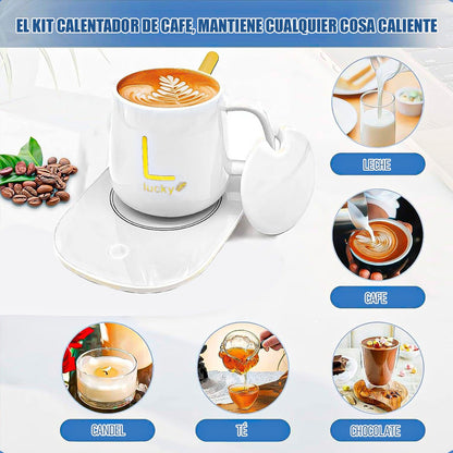 Taza Con Calentador Tazón Tazas De Te Pack 4 Tazas Electrica