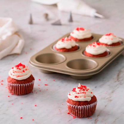 Molde Metal Para Cupcake Muffins Economico 6und Gris