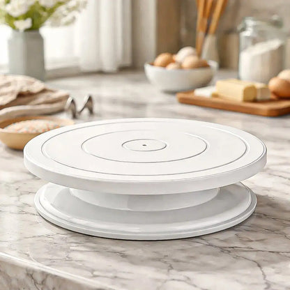 Base Para Torta Porta Torta Base Torta Base Giratoria 28cm Blanco