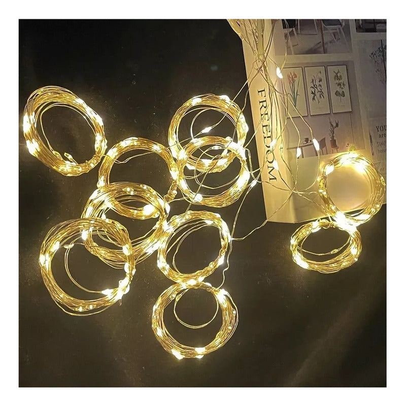 Cortina Cascada Luces Hada Solar Luces Led Navidad 3x2