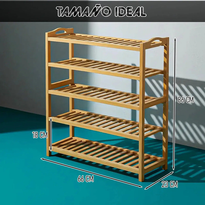 Zapatero Organizador De Zapatos Zapatero De Madera Zapatero Madera Bambu Okshop Estante De Zapatos Zapateras Muebles Mueble Para Guardar Zapatos Zapatero De Madera Zapatero De Bambú De 5 Niveles