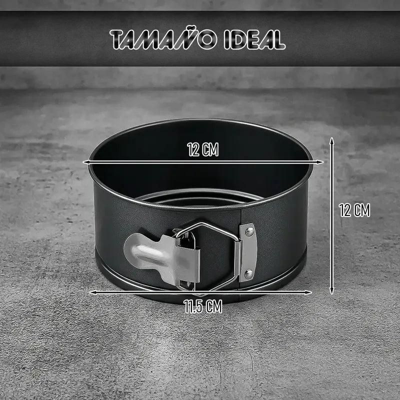 Moldes De Queque Molde Desmontable Molde Redondo 12cm Queque Okshop Ng Molde Reposteria Molde Queque Aluminio Moldes... Gris