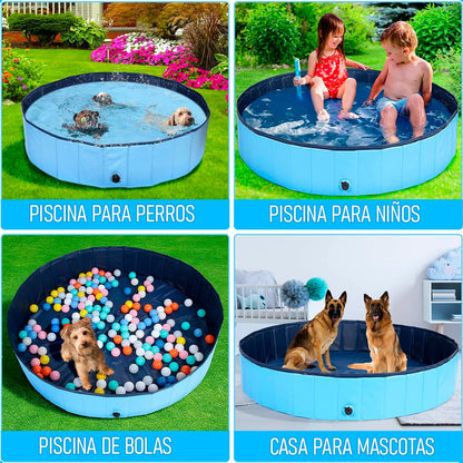 Piscina Para Perros Piscina Plegable Mascotas Perro 80x20cm