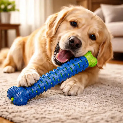 Limpiea Dientes Hueso Perro Hueso De Juguete Goma Limpiador Okshop Juguetes Masticables Juguetes De Dentición Con Púas Hueso De Juguete De Goma Uguete De Limpieza De Dientes Cepillo De Dientes Azul