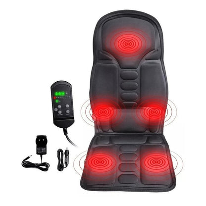 Sillón Masajeador Espalda Asiento Auto Vibración Calor Relax