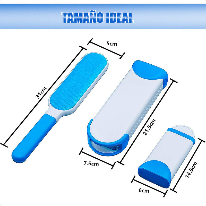 Cepillo Para Perros Quita Pelusa De Mascotas Saca Pelusas Azul