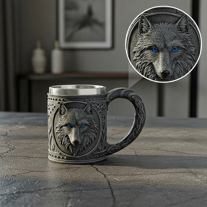 Taza Grande Taza Lobo Game Of Throne Tazon Mug Acero Inoxida A28