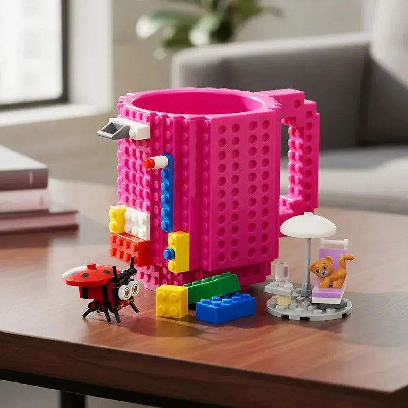 Tazas De Cafe Tazas Te Taza Para Cafe Tazas De Bloques Tazas Fucsia Bloques