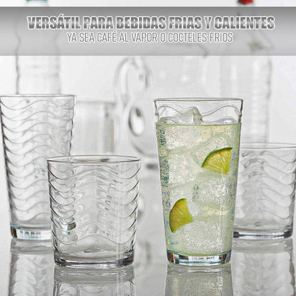 Set 3 Vasos De Vidrio Vasos Postres Set Vasos Vidrio 450ml