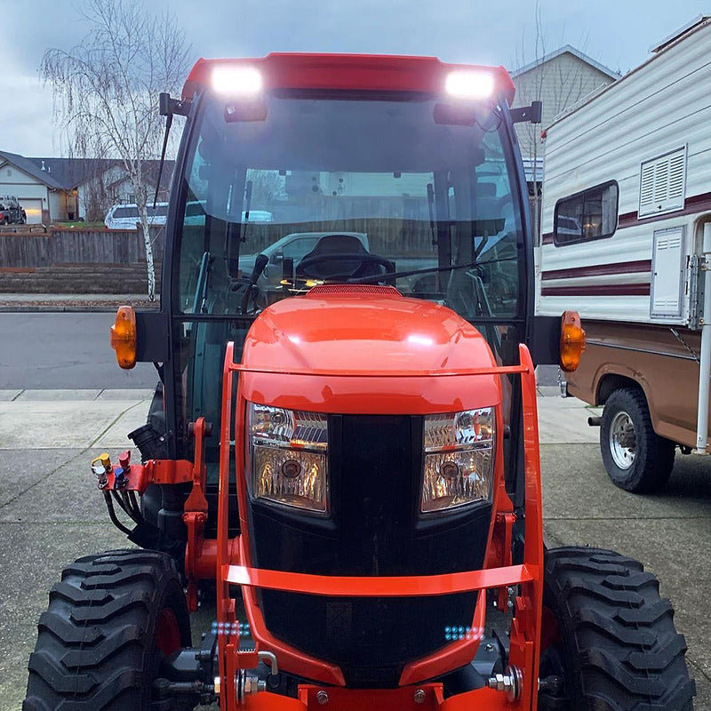 Pack X4 Focos Led Para Autos Barra Led 4x4 Neblinero 72w Negro