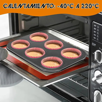 Molde Cupcake Molde Reposteria Molde 6 Cupcakes Gris Oscuro Metal Okshop Moldes Magdalenas Horno Molde De Muffins 6 Cup Moldes Reposteria Molde Horno De Acero Al Carbono Moldes Antiadherentes