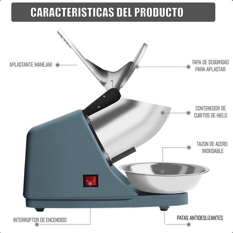 Picador Hielo Triturador De Hielo Electrico Maquina De Hielo