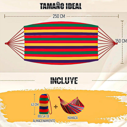 Hamaca Colgante Hamacas De Jardin Hamaca Colgante 2 Plazas Rojo