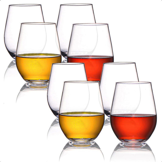 Vaso Wayu Set 8 Vasos Vidrio Vasos Redondos Vidrio Wayu Vidrio