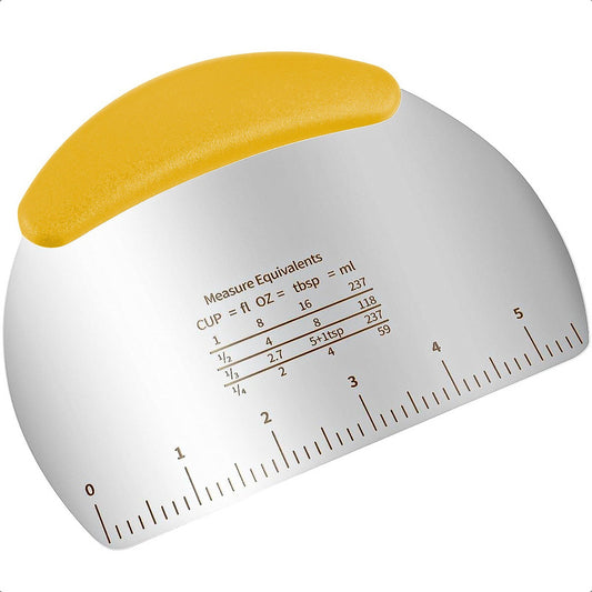 Espatula Cortador Masa Raspador Y Cortador De Masa Espatulas Amarillo