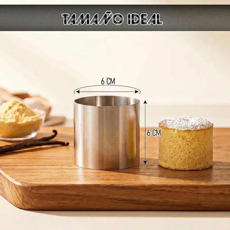 Molde Anillo Aros De Acero Inoxidable Moldes Circulares Acero