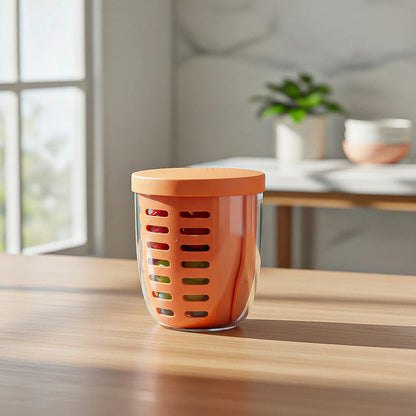 Porta Frutas Keep Porta Frutas 600ml Recipiente Para Frutas Naranja