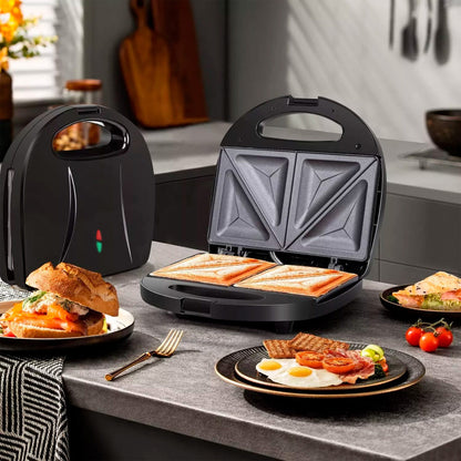Sandwicheras Electricas Sanduchera Panini Sandwichera Tostad Color Negro