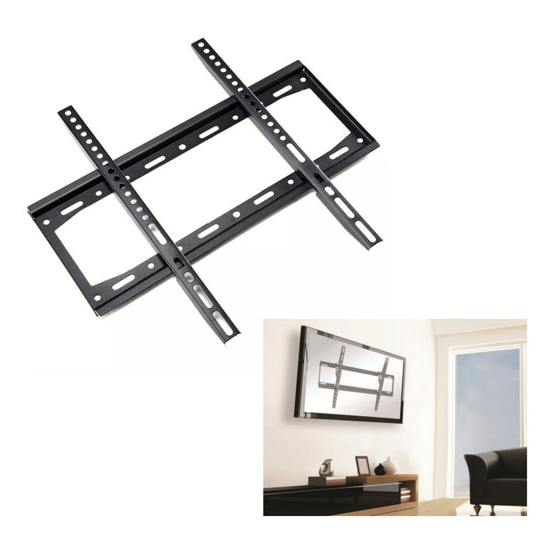 Pack X2 Soporte Tv 43 Soporte Smart Tv De 26 - 63 Pared Muro Negro