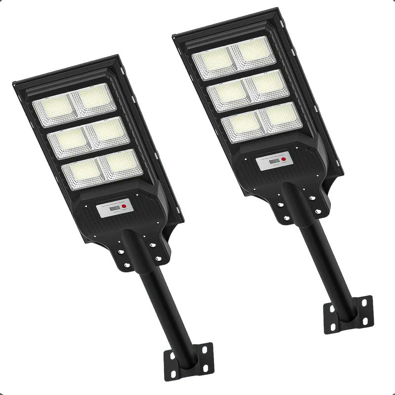 Pack 2 Foco Led Solar Foco Solar Exterior Focos Solar 900w Negro Blanco Frío
