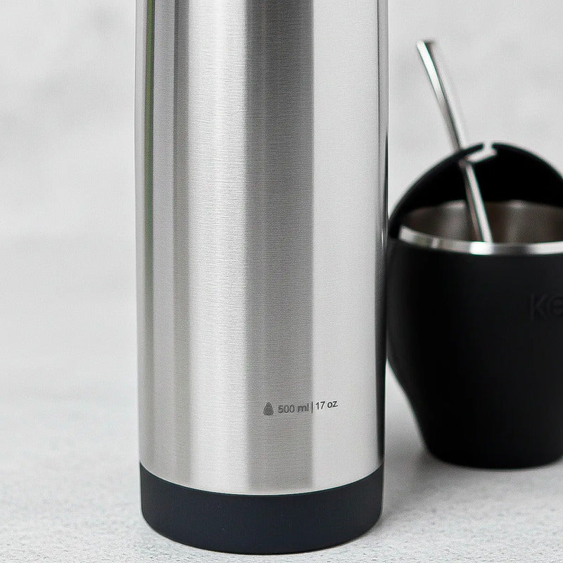 Termo 500 Ml Termo Para Mate Termo Bala Keep Mate Bombilla Rosa