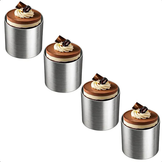 Pack 4 Molde Para Mousse Moldes Redondos Molde Anillo Pastel Acer