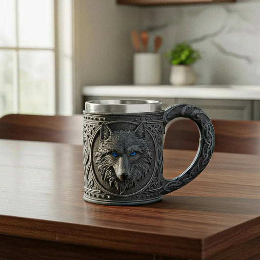 Taza Grande Taza Lobo Game Of Throne Tazon Mug Acero Inoxida A28