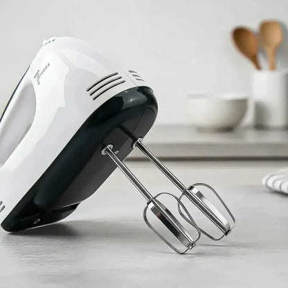 Batidora De Mano Eléctrica Okshop Con 7 Velocidades Y 260 W Para Amasar Y Batir Blanco