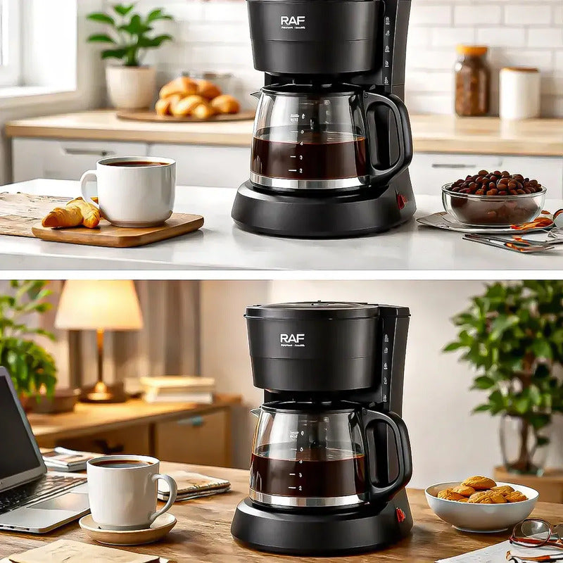 Cafetera Electrica Maquina De Cafe Cafetera 6 Tazas Cafetera De Goteo Okshop Máquinas De Café Con Filtro Cafetera Electrica 600w Cafeteras Automaticas Cafeteras 6 Tazas Negro Con Cuchara