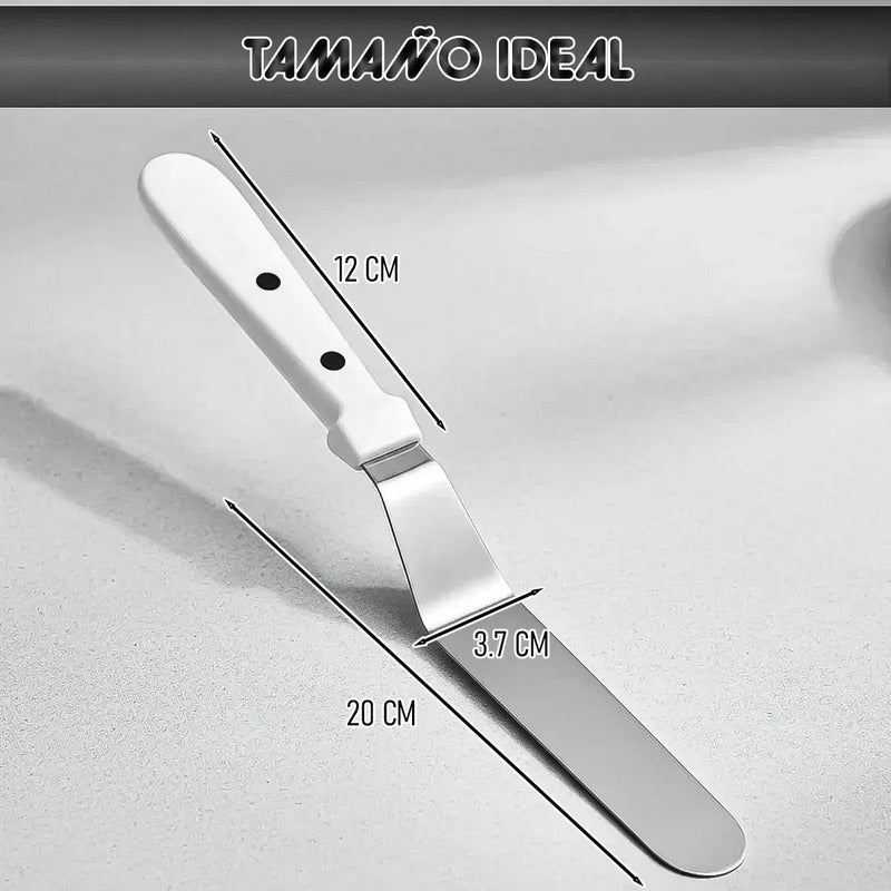 Espatula Metal Para Reposteria Espatula Para Torta De Metal Okshop Espátula De Glaseado Espatula Metal Para Reposteria Paleta De Acero Inoxidable Espátula Para Glasear De Repostería Espatulas Blanco