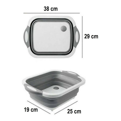 Tabla Para Picar Cocina Tabla Picoteo Tabla De Corte 2 En 1 Tabla Multiuso Gris