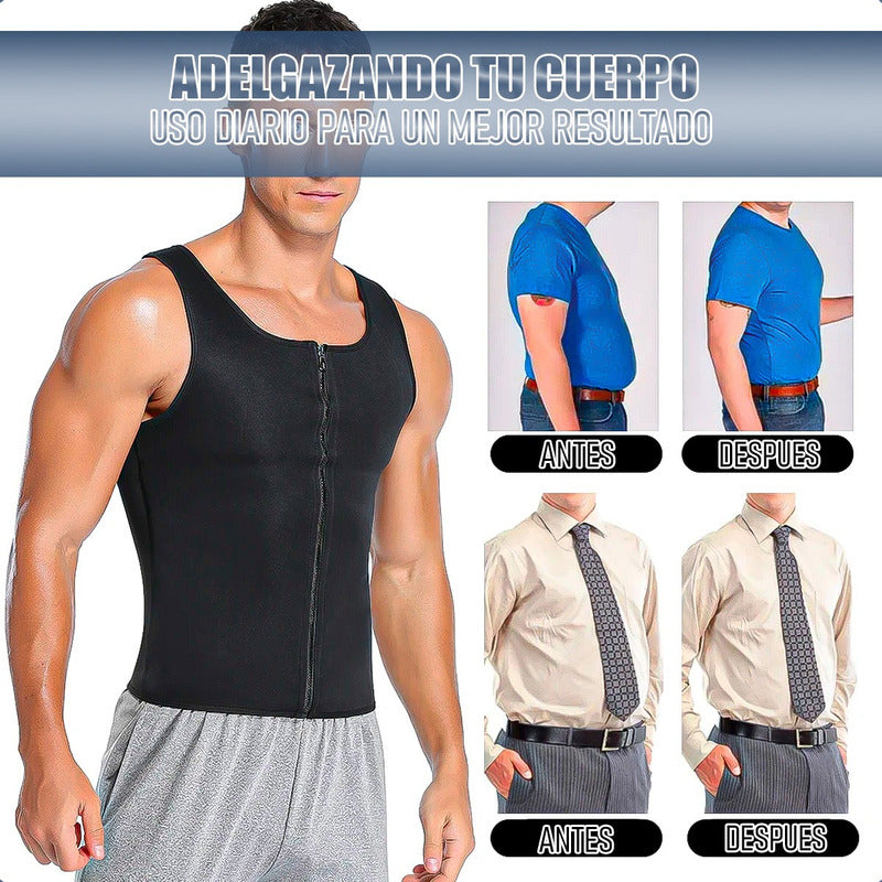 Faja Compresion Hombre Camisera Compresion Faja Cintura Faja Negro L L