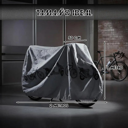 Funda Para Bicicleta Okshop Impermeable De Plástico Gris Unica