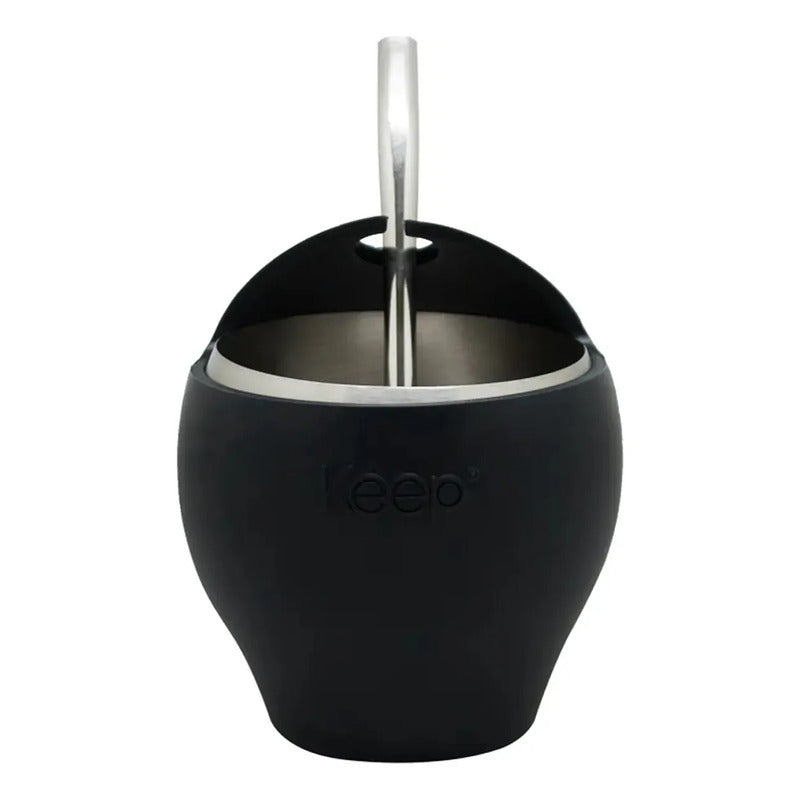Mate Con Bombilla Keep Mate Acero Inoxidable Mate 230ml Mate Negro Mate