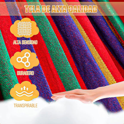Hamaca Colgante Hamacas De Jardin Hamaca Colgante 2 Plazas Hamacas Chile Algodon Hamacas Colgantes Amacas Poliester Transpirable Hamaca Paraguaya Tradicional Senderismo Rojo Okshop