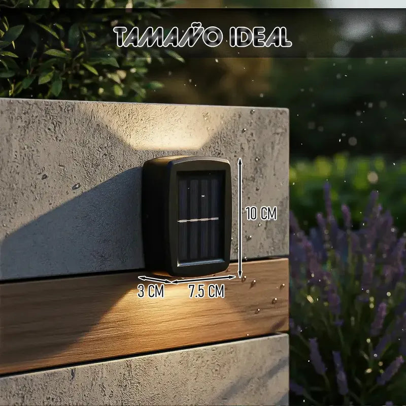 Pack 2 Aplique Pared Aplique Solar Muro Farol De Pared Solar Ok Shop Luces Exteriores Luz Solar Para Exteriores Ámpara Solar Al Aire Libre Lámpara De Pared De Jardín Luces Solares De Pared Negro