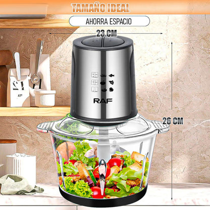 Procesador De Alimentos Picadora Procesadora Alimento Carne Negro/gris