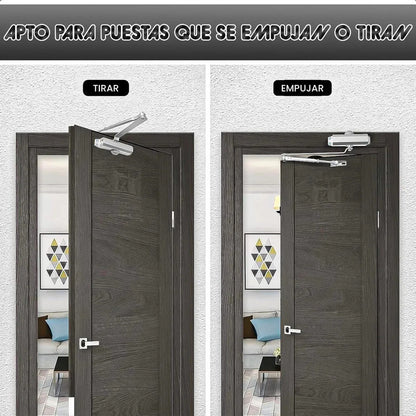 Brazo Hidráulico Para Puertas 25-35kg Cierra Puerta Automatico Okshop Cierrapuertas Hidráulico Brazo Hidráulico Cierra Puertas Cierre Automático De Puerta Hidráulico Silencioso Aluminio Okshop