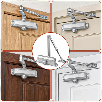 Brazo Hidráulico Para Puertas 25-35kg Cierra Puerta Automatico Okshop Cierrapuertas Hidráulico Brazo Hidráulico Cierra Puertas Cierre Automático De Puerta Hidráulico Silencioso Aluminio Okshop