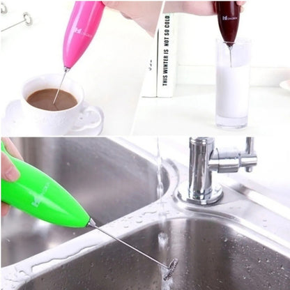 Batidora Manual Okshop Verde Portátil Para Café Leche Y Huevos Inalámbrica