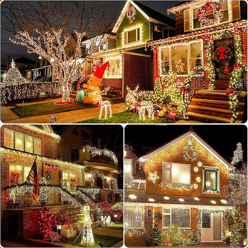 Pack 2 Luces Navideñas Luces Solares Luces Navidad Solar 22m Multicolor