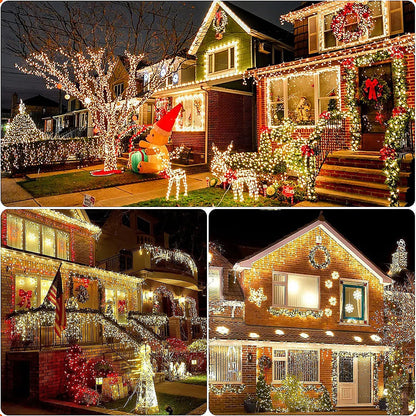 Pack 2 Luces Navideñas Luces Solares Luces Navidad Solar 22m Multicolor