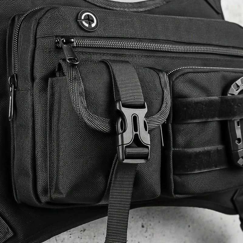 Bolso Táctico De Pecho - Para Pesca Y Outdoors Negro