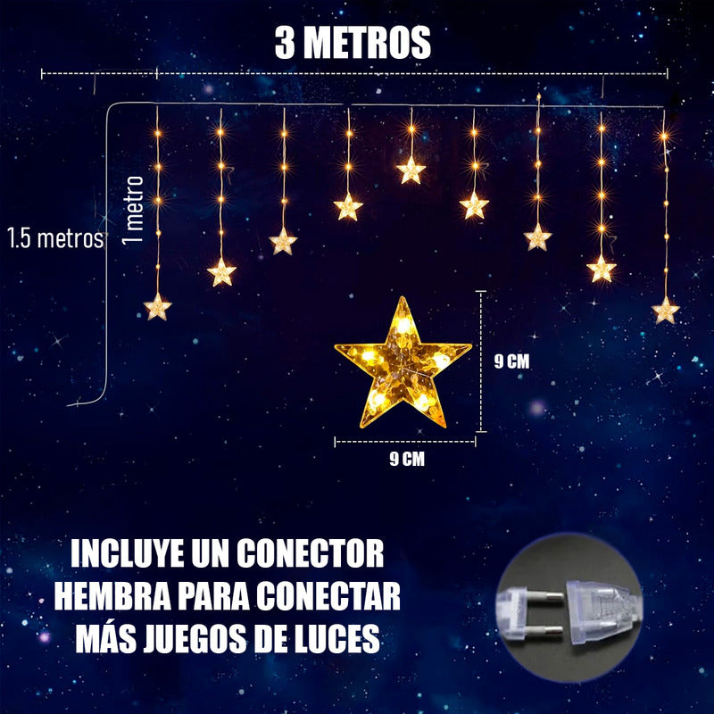 Luces De Navidad Adorno Navideño Luz Forma De Pino 3 Mts