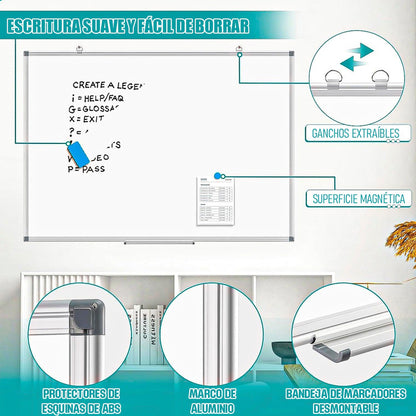 Pizarra Blanca 60x90 Pizarra Acrilica 60x90 Pizarra Acrilica Blanco