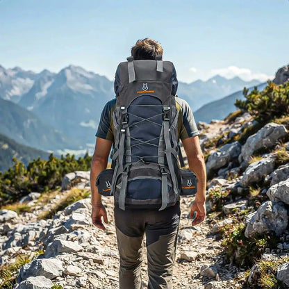 Mochila Camping 60l Mochila Para Montañismo Mochila Trekking Azul