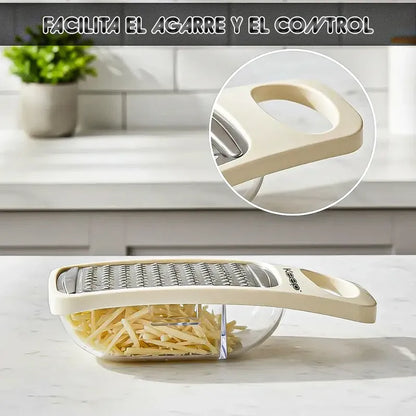 Rallador Queso Keep Rallador Recipiente Ralladores Keep Okshop Rallador De Queso Y Vegetales Rallador De Plastico Keep... Beige