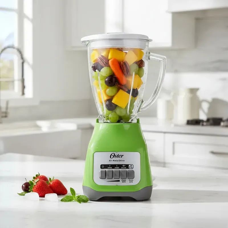 Licuadora Oster De Vidrio, 1.5 L Y 800 W En Verde