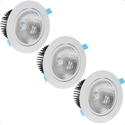 Pack X3 Lamparas Led Techo Foco 16w Lampara Dormitorio Blanco Frio 6500°k Okshop Lampara De Techo Redonda Led Embutida Luz Fria Focos Led Embutidos Luz Fria Luces Led Foco Led 16w